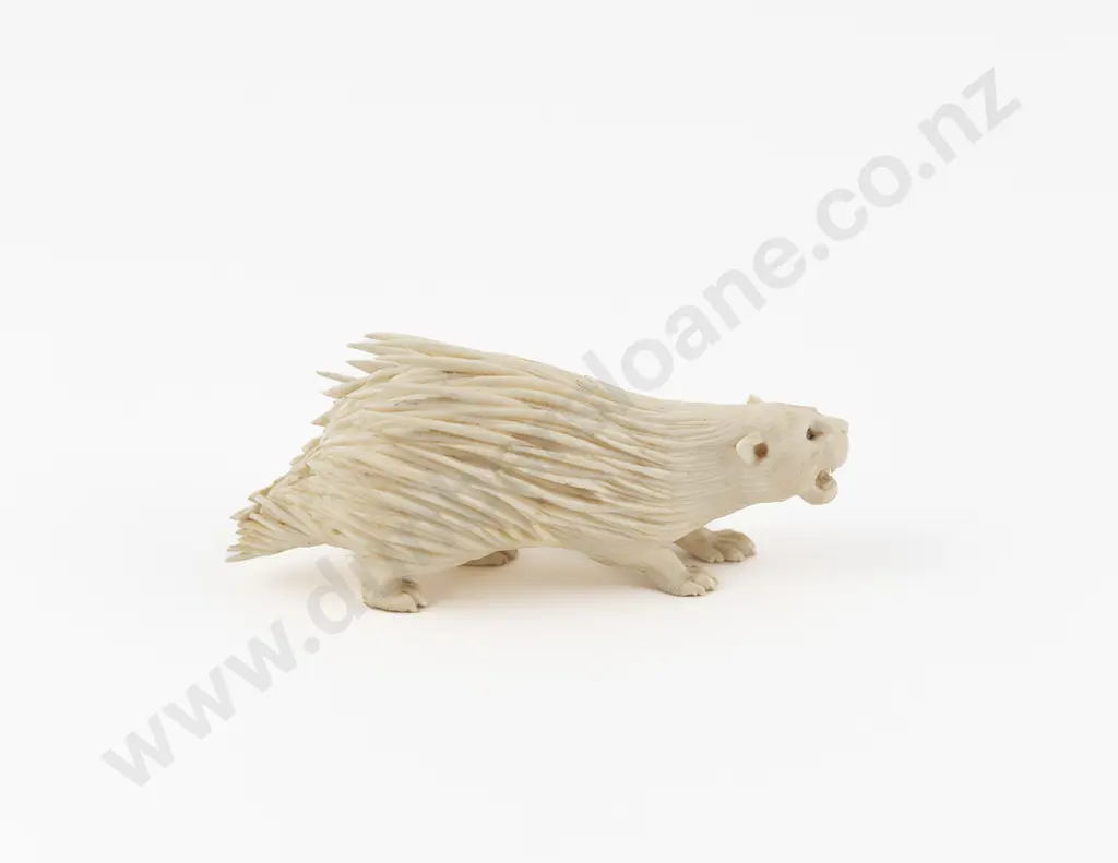 Antique Carved Figure Of A Porcupine Image 1++