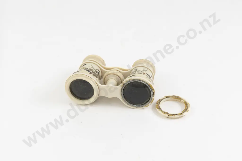 Pair Late C19th Ivory & Shibayama Opera Glasses Image 1++