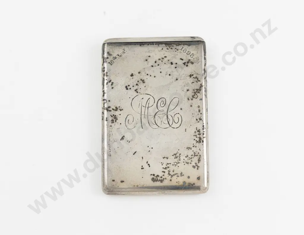 Vict S/S Flip Top Calling Card Case By Samson Mordan & Co Image 1++
