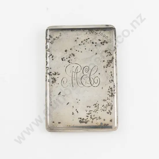 Vict S/S Flip Top Calling Card Case By Samson Mordan & Co