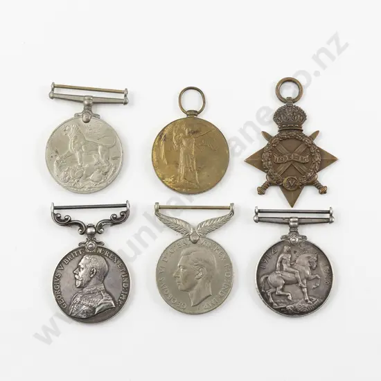 4 WWI NZ Medals Awarded To M. J. O'Brien