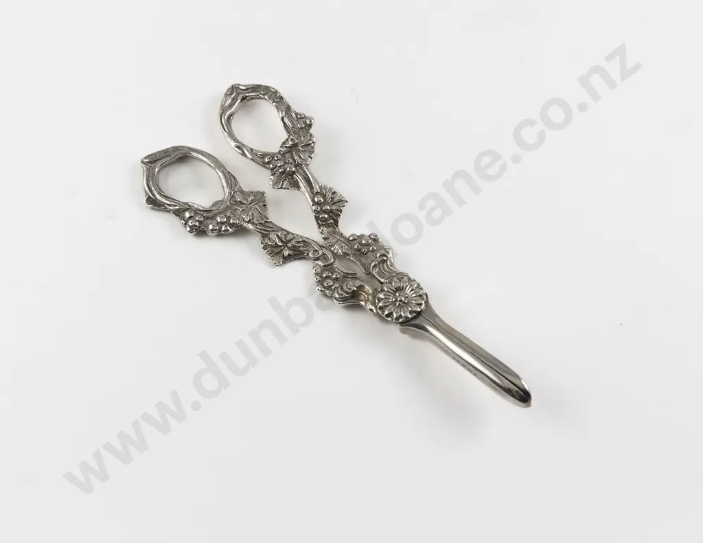 Pair Of QEII S/S Grape Scissors Image 1++