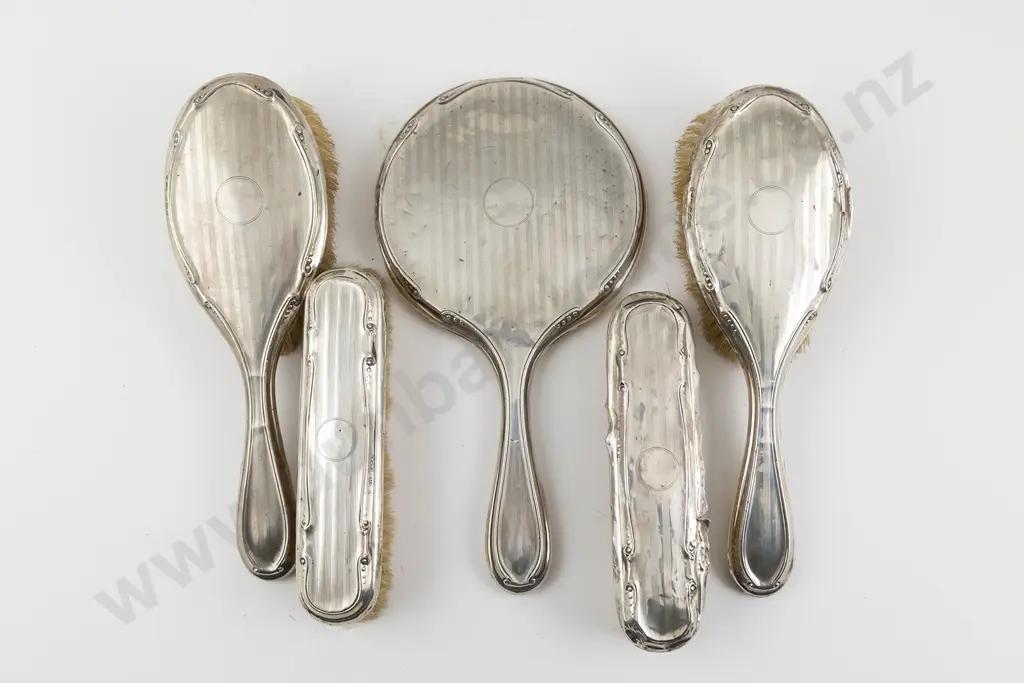 Art Deco S/S 5 Piece Dressing Table Set Image 1++