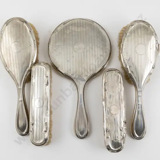Art Deco S/S 5 Piece Dressing Table Set