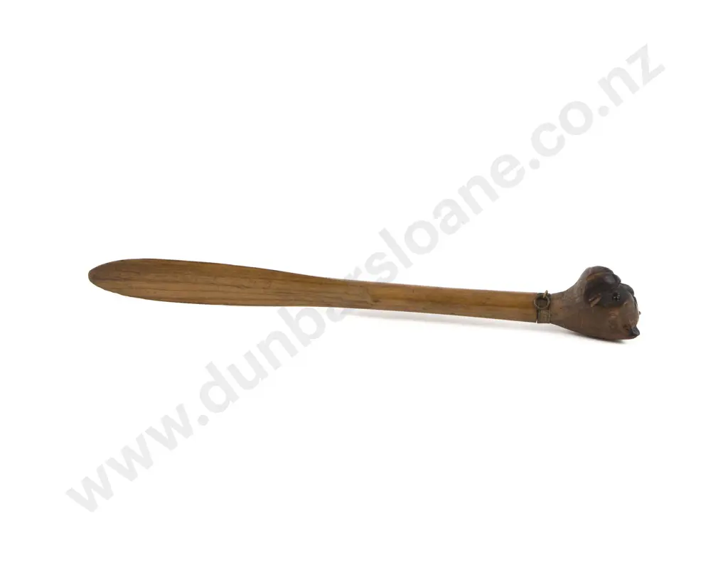 Novelty Fruitwood Letter Opener With Boxer Dog Top Image 1++