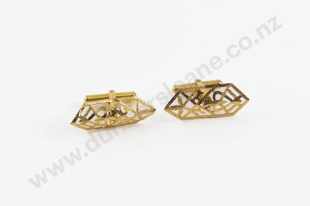 Pair 22ct Cuff-Links Image 1++