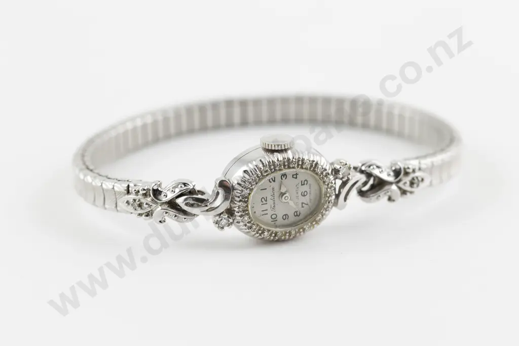 Vintage 14ct Tradition Manual Wind Ladies Wrist Watch Image 1++