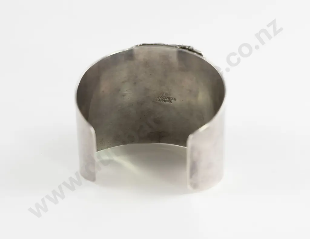 Vintage Dansk Smykkekunst Denmark Silver Plated Cuff Bracelet Image 1++