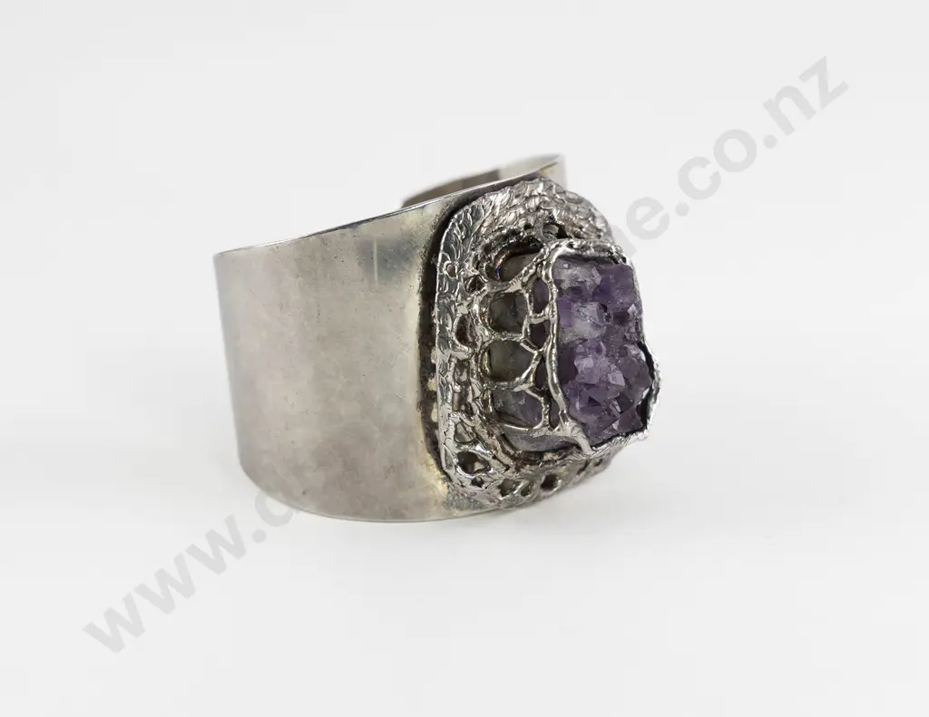 Vintage Dansk Smykkekunst Denmark Silver Plated Cuff Bracelet Image 1++