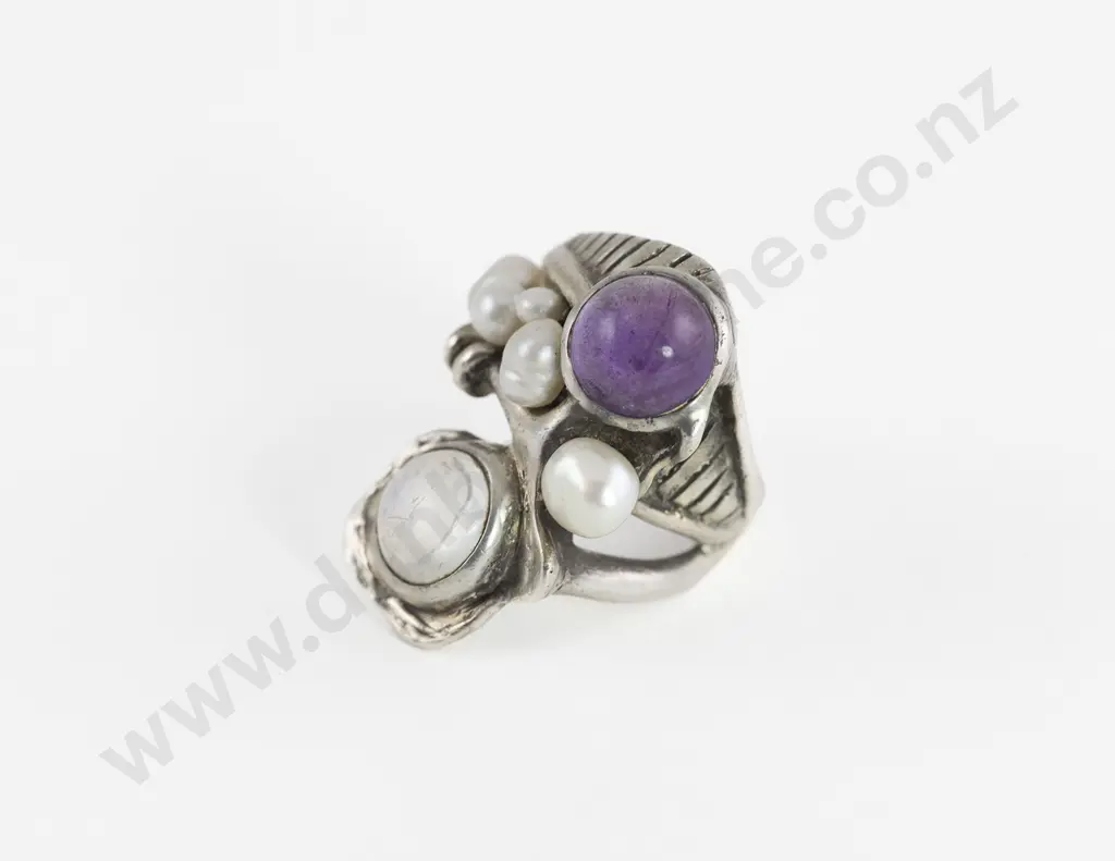 Peter Broome Modernist Jeweller of California S/S Ring Image 1++