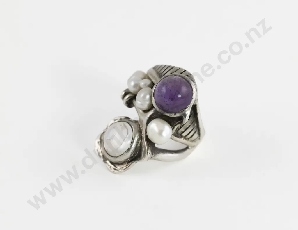 Peter Broome Modernist Jeweller of California S/S Ring Image 1++