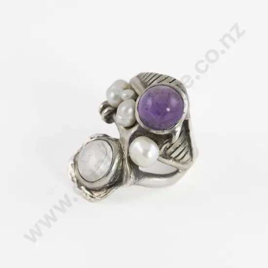 Peter Broome Modernist Jeweller of California S/S Ring