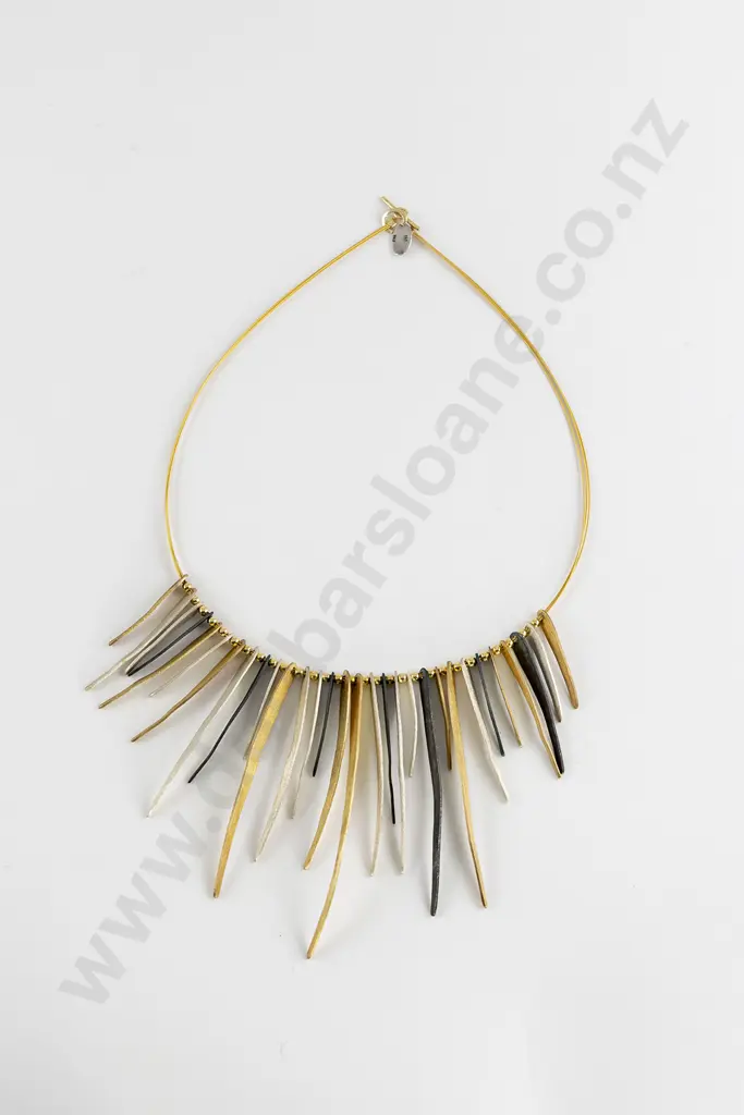 La Cognata Modern Design .925 Silver Necklace Image 1++