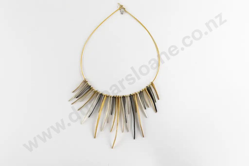 La Cognata Modern Design .925 Silver Necklace Image 1++