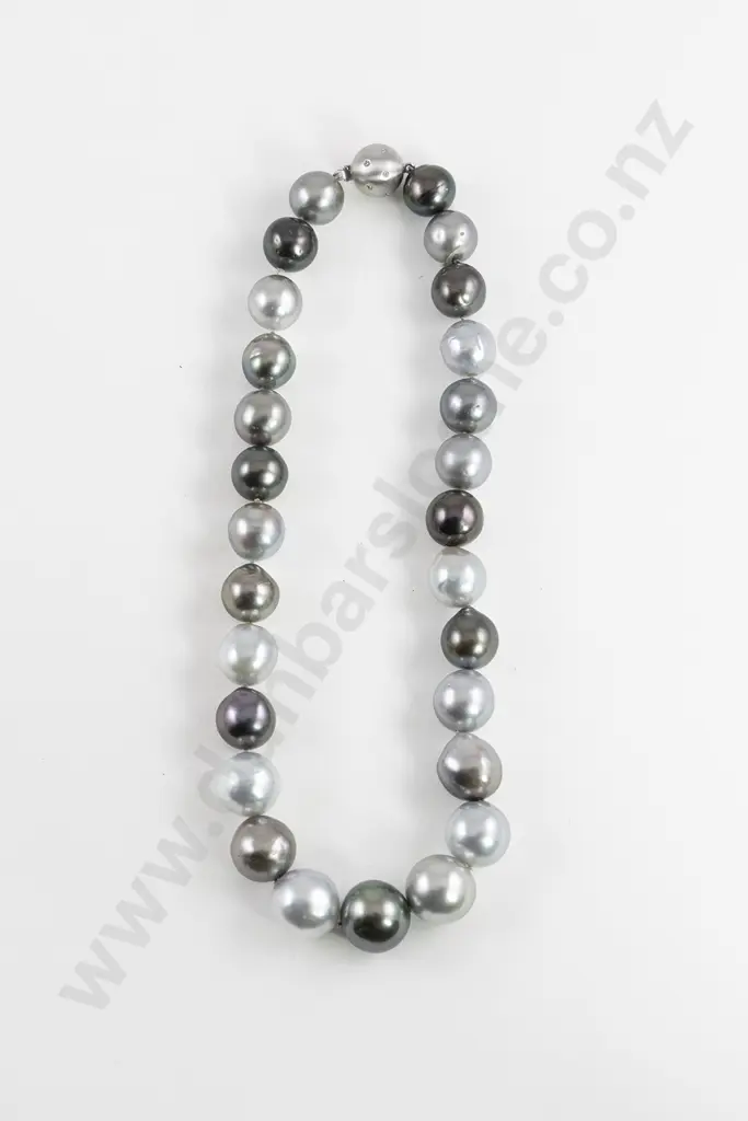 Single Strand Graduated South Seas Pearl Necklace Image 1++