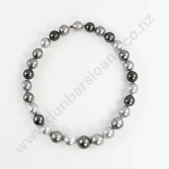 Single Strand Graduated South Seas Pearl Necklace