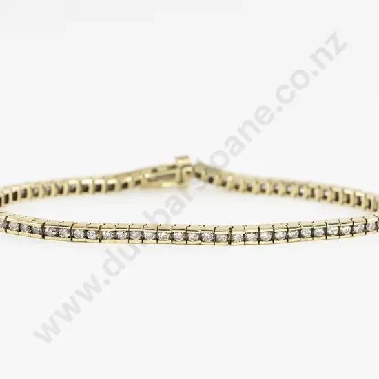 10ct 70stone Diamond Tennis Bracelet