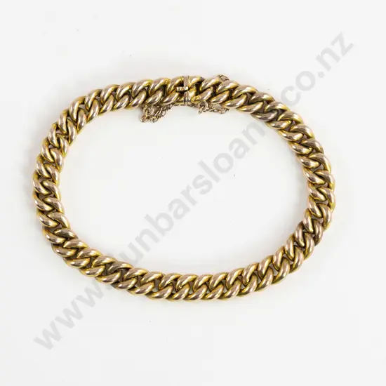 Edwardian 9ct Curb Link Bracelet