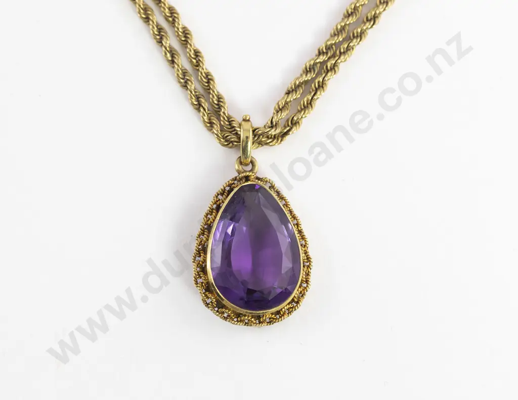 Victorian 15ct Double Rope Twist Neck Chain Image 1++