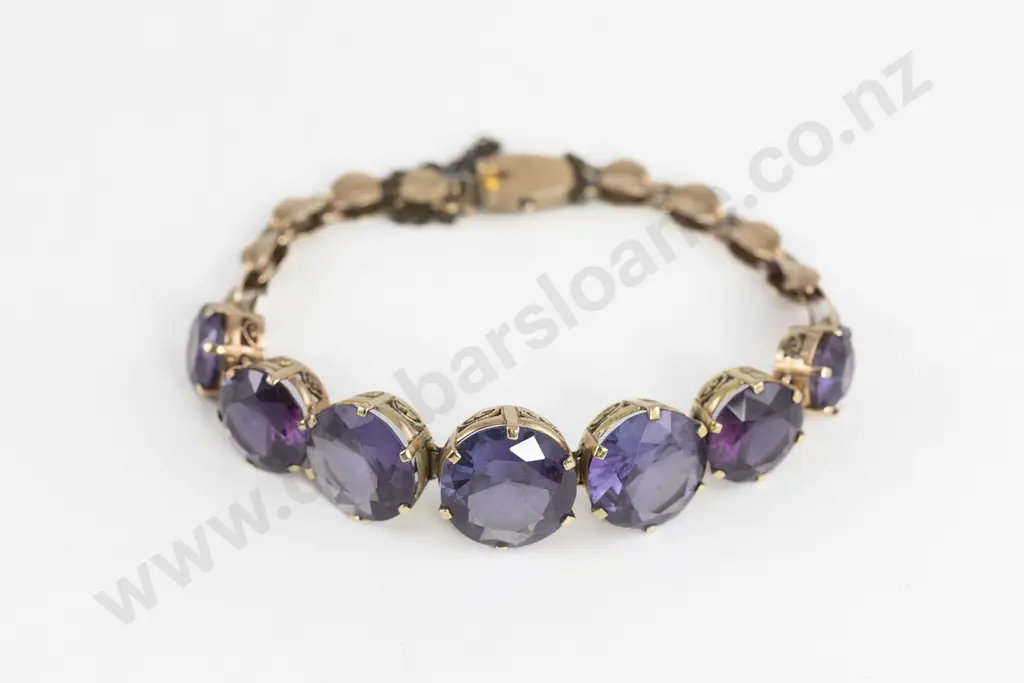 9ct Synthetic Alexandrite Bracelet Image 1++