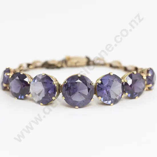 9ct Synthetic Alexandrite Bracelet