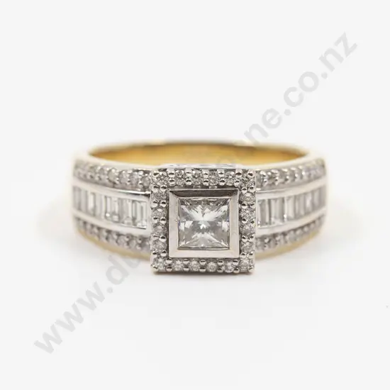 18ct 47stone Fancy Diamond Ring