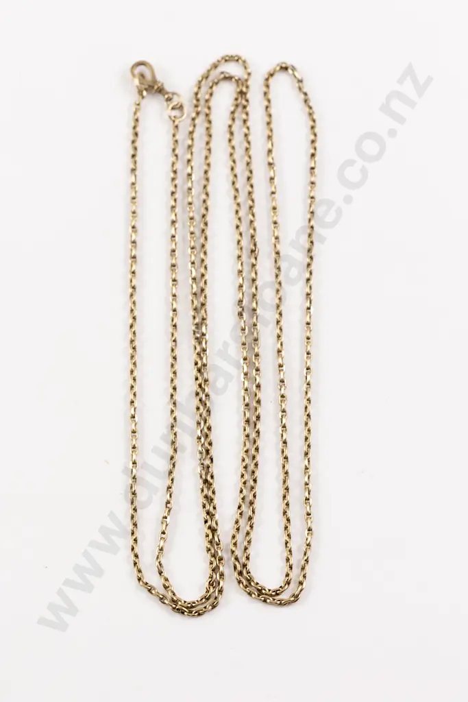 Victorian 9ct Trace Link Muff Chain Image 1++