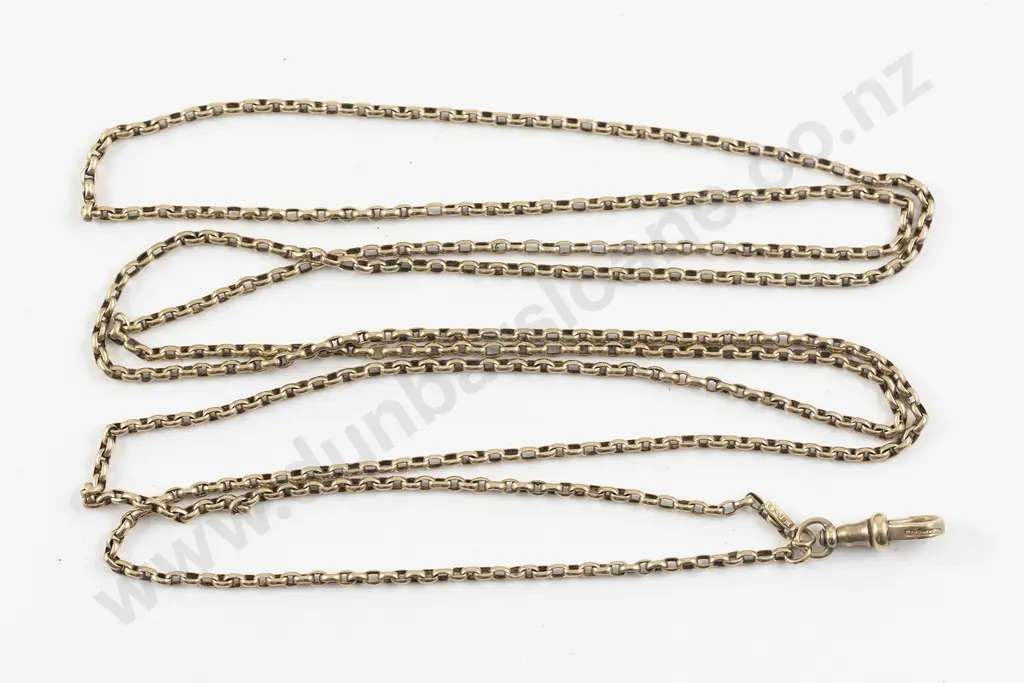 Victorian 9ct Trace Link Muff Chain Image 1++