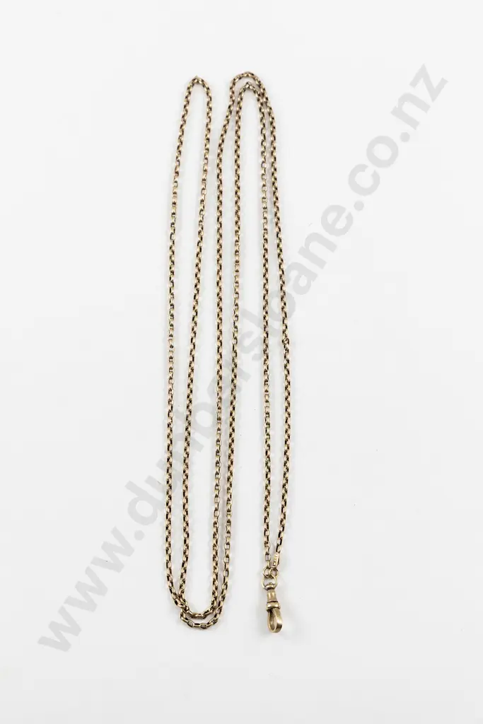Victorian 9ct Trace Link Muff Chain Image 1++