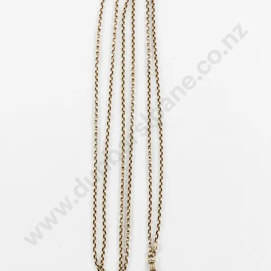 Victorian 9ct Trace Link Muff Chain