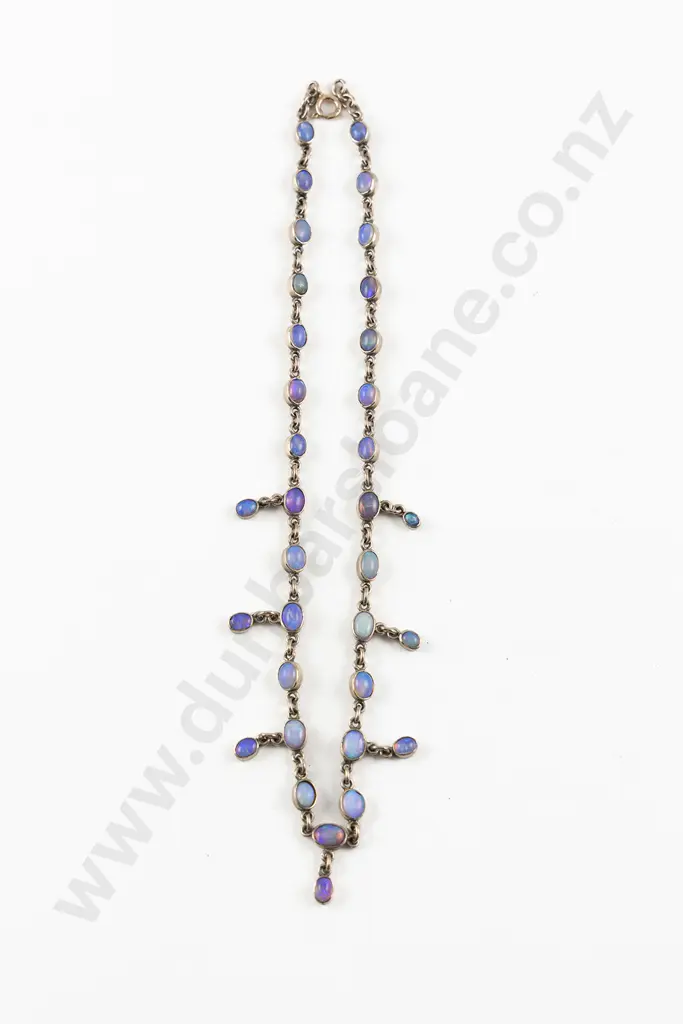 Late Victorian 9ct Jelly Opal Necklace Image 1++