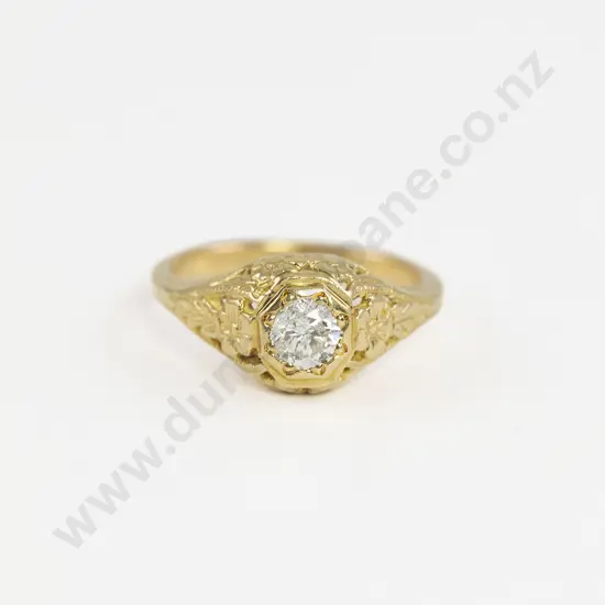 18ct Solitaire Diamond Ring
