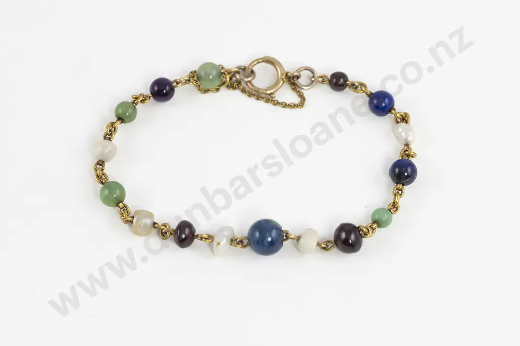 8ct Multi-Gem Bracelet Image 1++