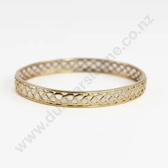 9ct Celtic Design Twist/Knot Bangle