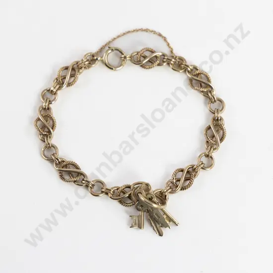 9ct Fancy Link Bracelet
