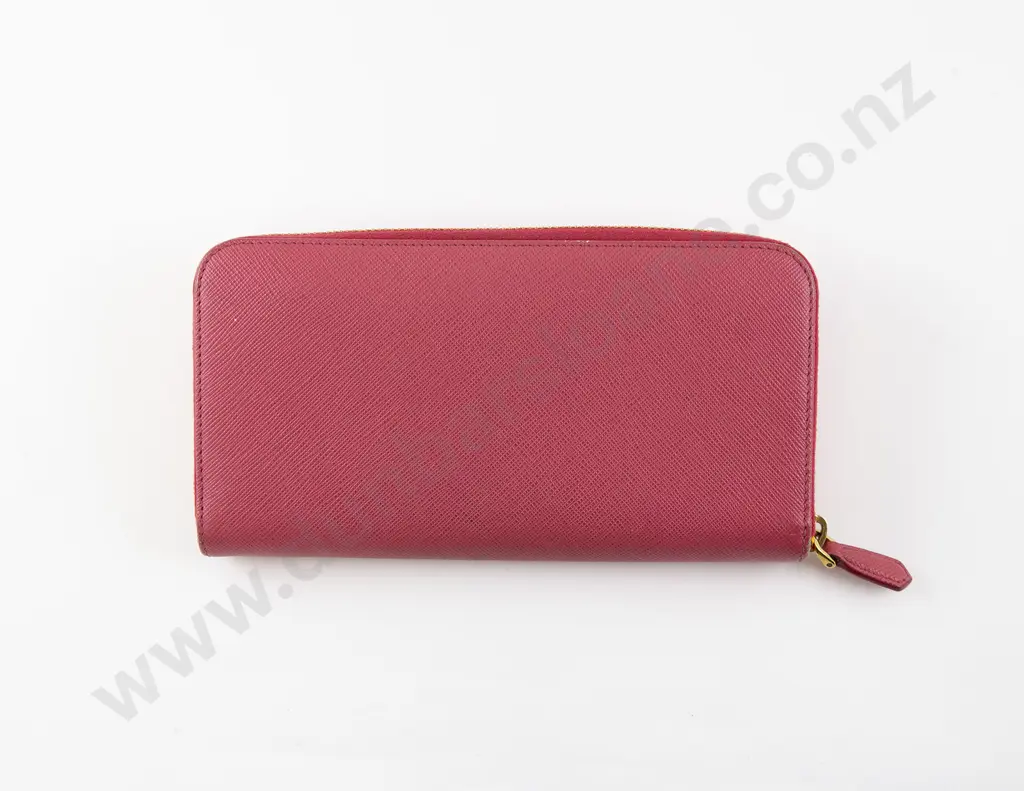 Prada Pink Bow Leather Wallet Image 1++