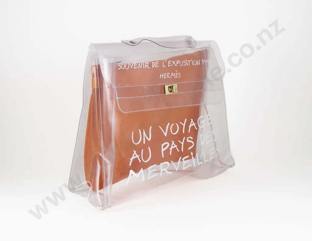 Hermes Clear Kelly Souvenir Beach Bag Image 1++