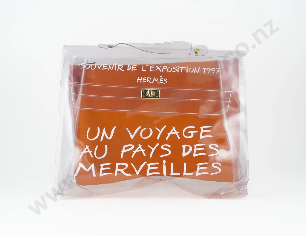 Hermes Clear Kelly Souvenir Beach Bag Image 1++