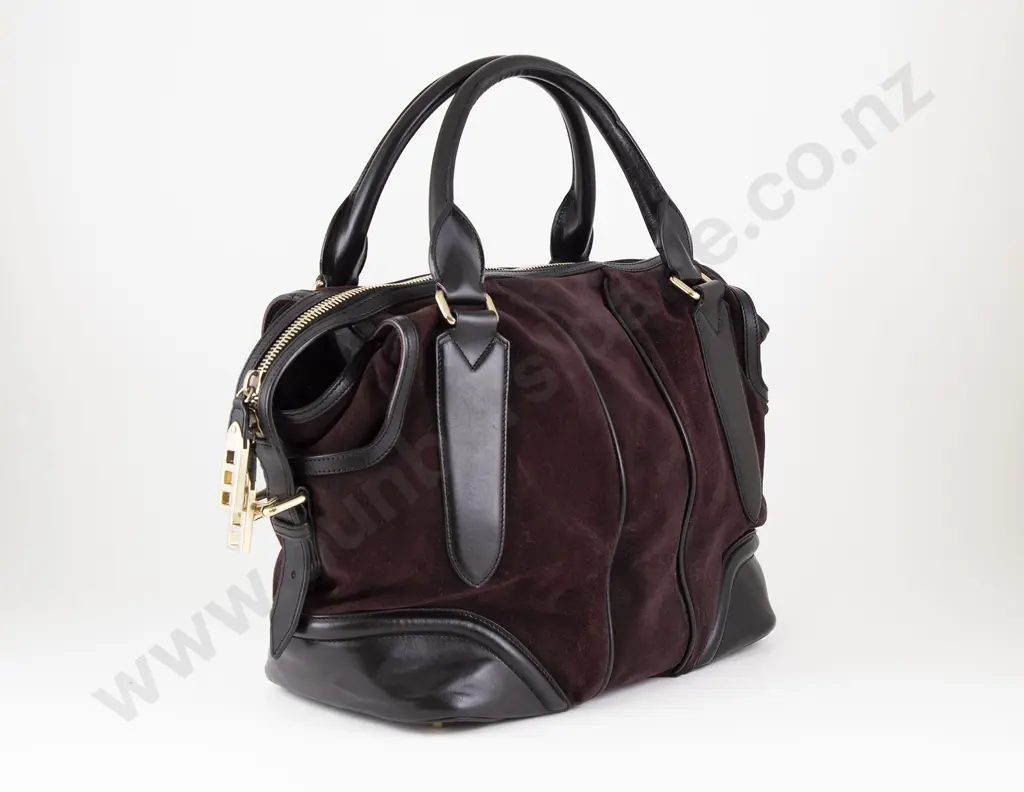 Burberry Suede Travel Bag Image 1++