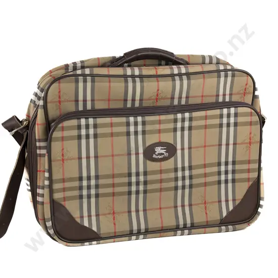 Vintage C1980's Burberry Weekend Travel Bag