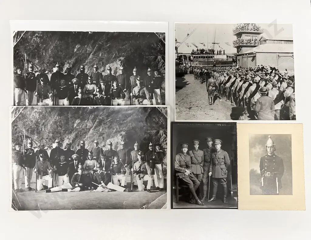 Six Burton Bros. Military Subject B/W Photographic Prints Image 1++