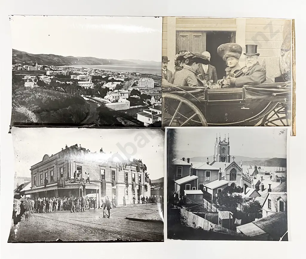Eight Burton Bros B/W Photographic Prints incl Wellington Subject & Various Image 1++