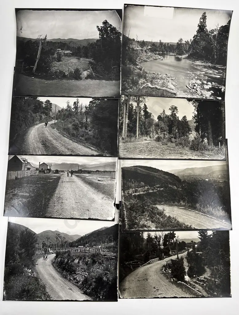 Eight Burton Bros B/W Photographic Prints incl Wellington Subject & Various Image 1++