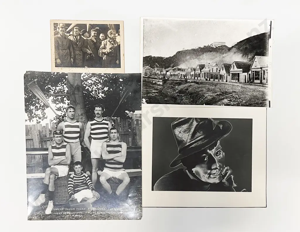 Eight Burton Bros B/W Photographic Prints incl Wellington Subject & Various Image 1++