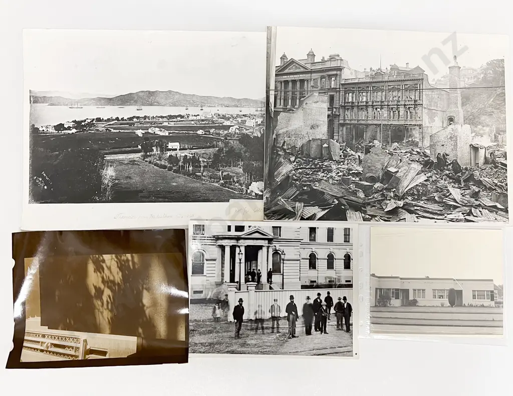 Eight Burton Bros B/W Photographic Prints with Wellington Subject & Various and assorted Image 1++
