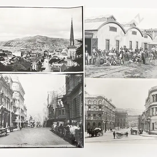Eight Burton Bros B/W Photographic Prints with Wellington Subject & Various