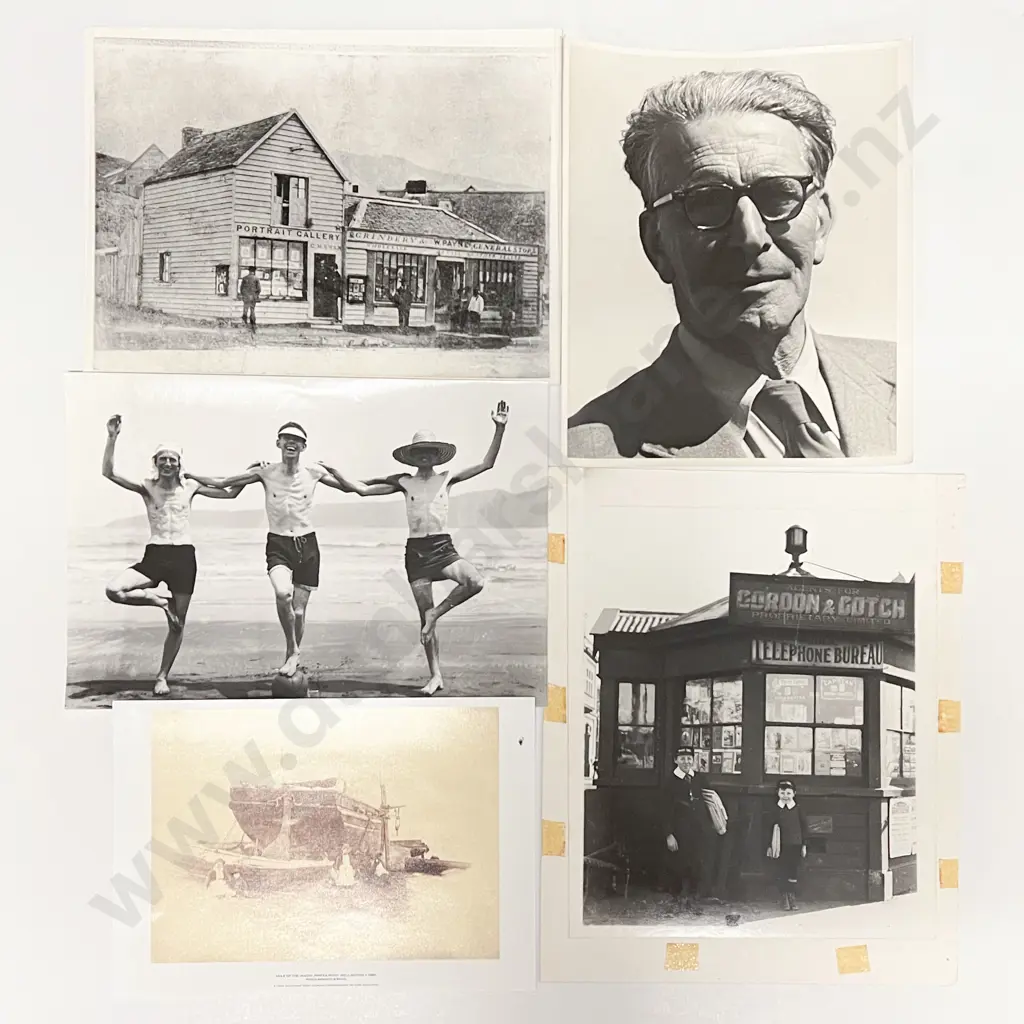 Nine Burton Bros B/W Photographic Prints with Wellington Subject & Various Image 1++
