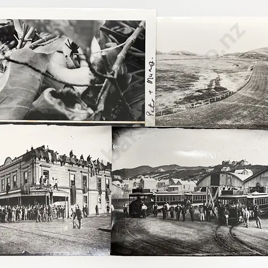 Nine Burton Bros B/W Photographic Prints with Wellington Subject & Various