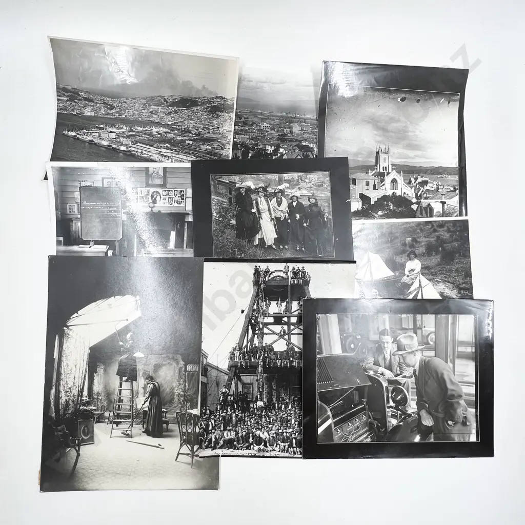 30 B/W Photographic Prints incl. NZ and C1970's Wellington City Subjects Image 1++