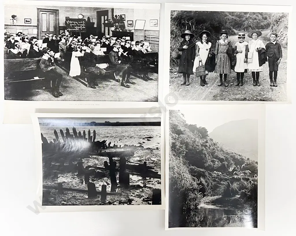 Twelve B/W Photographic Prints incl. Farm Subjects Image 1++